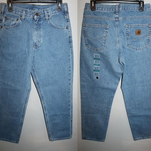 Carhartt Relaxed Fit Tapered Leg Jean Denim HW8978 - Picture 7 of 9